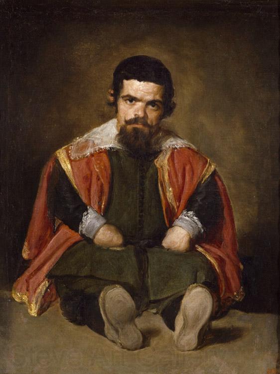 Diego Velazquez A Dwarf Sitting on the Floor (Don Sebastian de Morra) (df01) Germany oil painting art